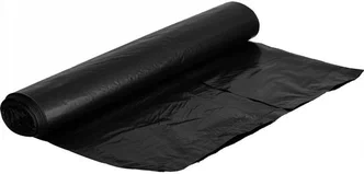 Мешки для мусора ПВД 180л 10шт особопрочные черные в рулон