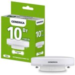 Лампа светодиодная Т80 таблетка 10Вт 230В 4000К GX53 GENERICA