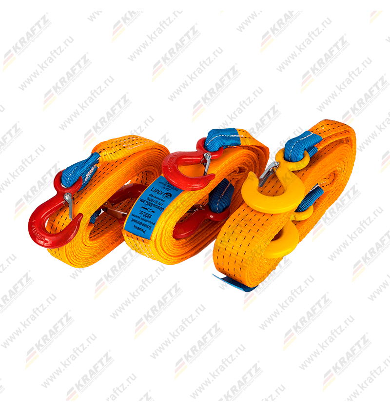 Ремень буксировочный две петли 5тнх5м