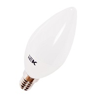 Лампа светодиодная LED белый матовая свеча 7вт Е14 IEK