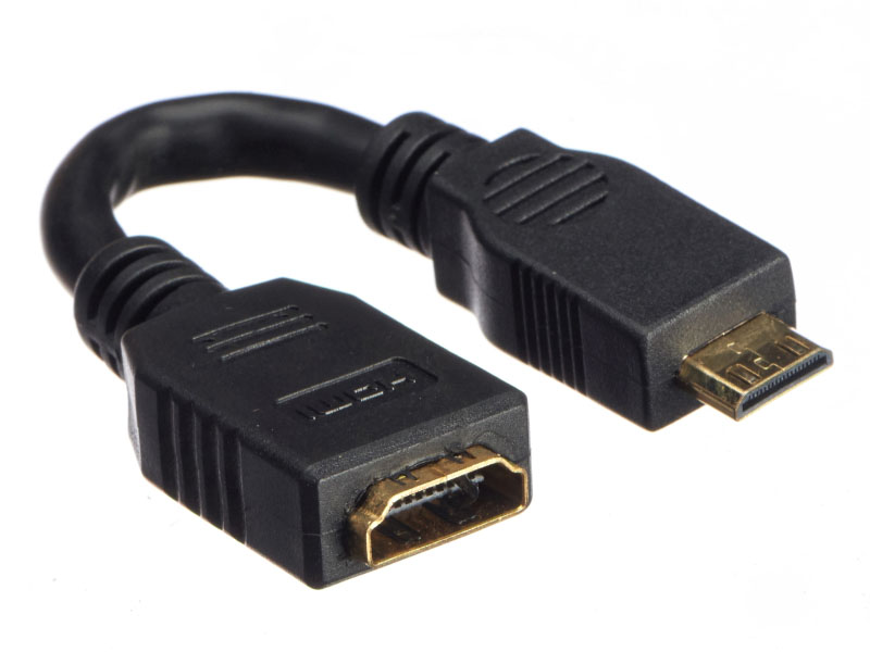 Переходник HDMI гнездо HDMI mini штекер в блистере