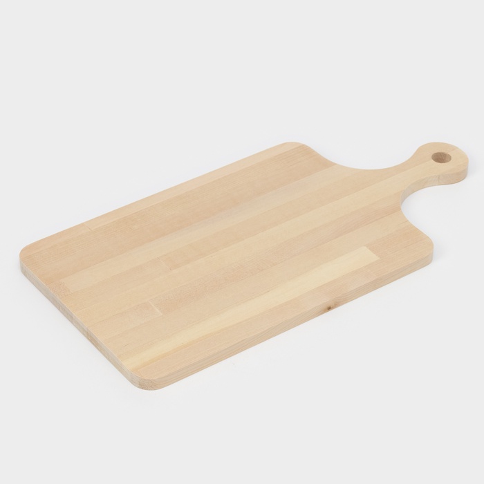 Разделочная доска 40х20х1,2см с ручкой береза