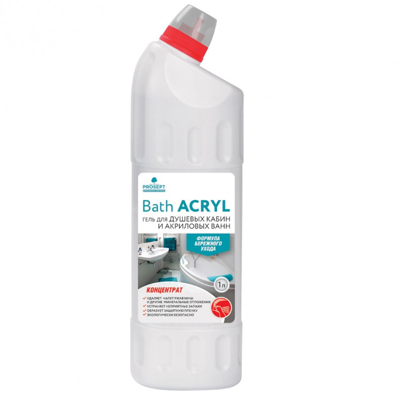 Средство для чистки акриловых поверхностей и душевых кабин концентрат Bath Acryl 0,75л