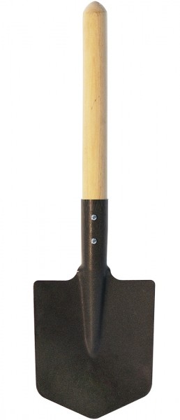Лопата саперная деревянный черенок 180х155х530мм Polyagro