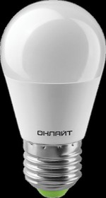 Лампа светодиодная LED 10вт Е27 белый матовый шар ОНЛАЙТ