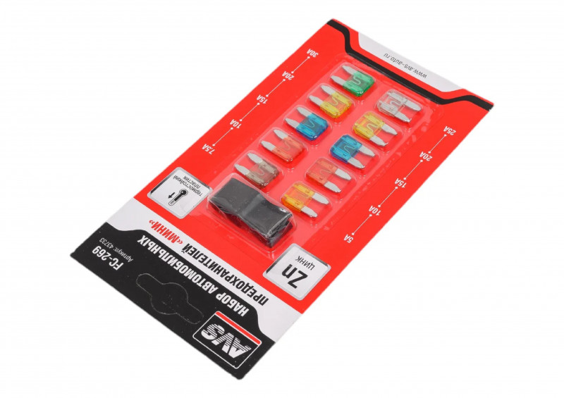 Предохранитель автомобильный флажковый набор мини FC-269