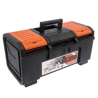 Ящик для инструментов черный/оранжевый 19" Boombox
