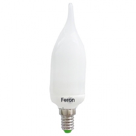 Лампа энергосберегающая КЛЛ 11/827 Е14 d33х136 свеча Feron