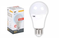 Лампа светодиодная LED 11вт Е27 белый шар IEK