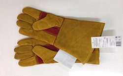 Перчатки "Восточные Тигры" с удлиненными крагами иск.мех G-129