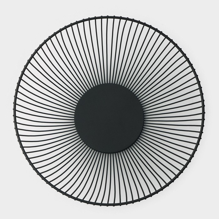 Фруктовница 24,5х24,5х14см черная