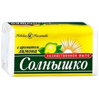 Мыло хоз лимон СОЛНЫШКО 140г