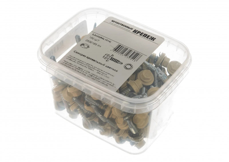 Саморез кровельный RAL1014 5,5х25 слоновая кость