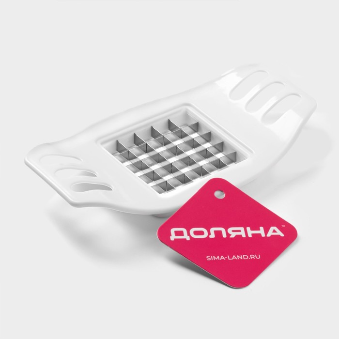 Овощерезка 17см, с ручками, цвет микс, "Кубик"