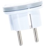 Вилка-невидимка 16А 250В с/з белая UNIVersal