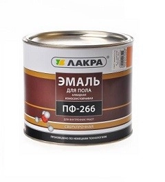 Эмаль ПФ-266 золотисто-коричневый 1кг ЛАКРА