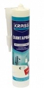 Герметик санитарный силиконовый серый 300мл KRASS