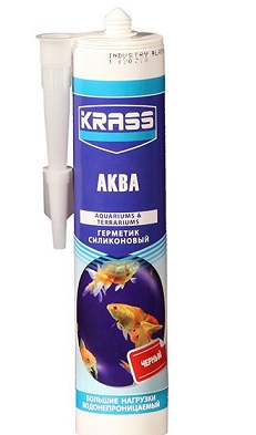 Герметик для аквариумов черный 300мл KRASS