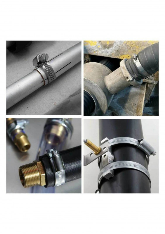 Хомут червячный 12-20мм нерж