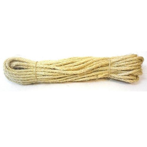 Веревка крученая сизалевая 8мм( Нагр. 600кгс)