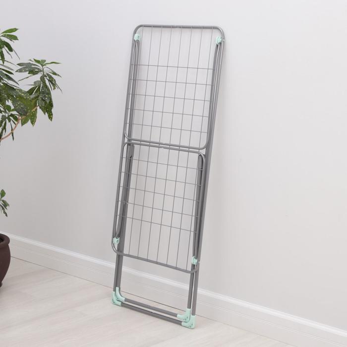 Сушилка для белья напольная складная рабочая длина 18м, высота от пола 95см, ширина 54см, цвет серый